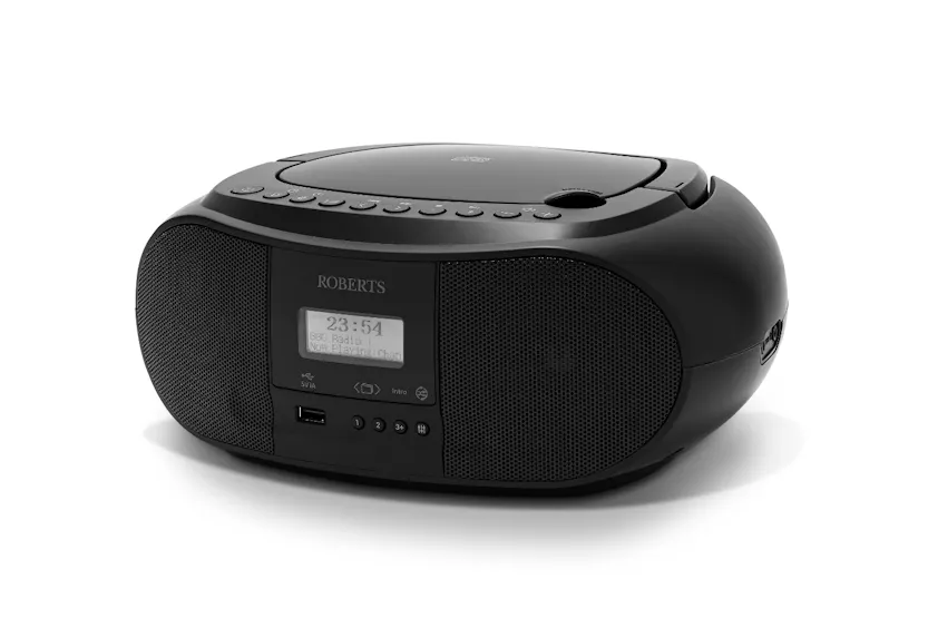 Roberts Boombox Radio with CD Player | Black Roberts Boombox Radio with CD Player | Black