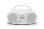 Roberts Boombox Radio with CD Player | White Roberts Boombox Radio with CD Player | White