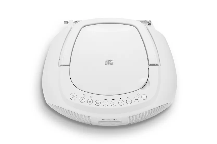 Roberts Boombox Radio with CD Player | White Roberts Boombox Radio with CD Player | White