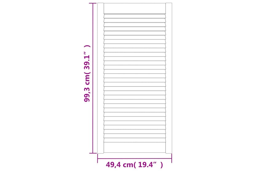 vidaXL 151138 Louvred Doors 4 Pcs Solid Pine Wood 99.3x49.4cm vidaXL 151138 Louvred Doors 4 Pcs Solid Pine Wood 99.3x49.4cm