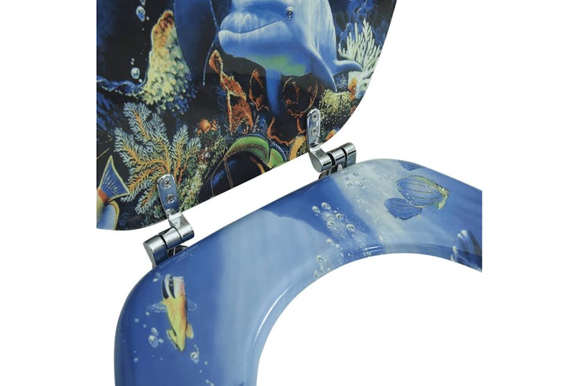 vidaXL 140806 Wc Toilet Seat Mdf Lid Dolphins vidaXL 140806 Wc Toilet Seat Mdf Lid Dolphins