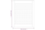 vidaXL 151118 Louvred Door Solid Pine Wood 61.5x49.4cm vidaXL 151118 Louvred Door Solid Pine Wood 61.5x49.4cm