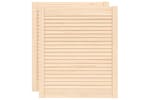 vidaXL 151131 Louvred Doors 2 Pcs Solid Pine Wood 69x59.4cm vidaXL 151131 Louvred Doors 2 Pcs Solid Pine Wood 69x59.4cm