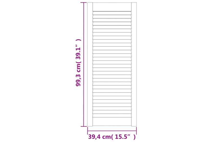 vidaXL 151135 Louvred Doors 4 Pcs Solid Pine Wood 99.3x39.4cm vidaXL 151135 Louvred Doors 4 Pcs Solid Pine Wood 99.3x39.4cm