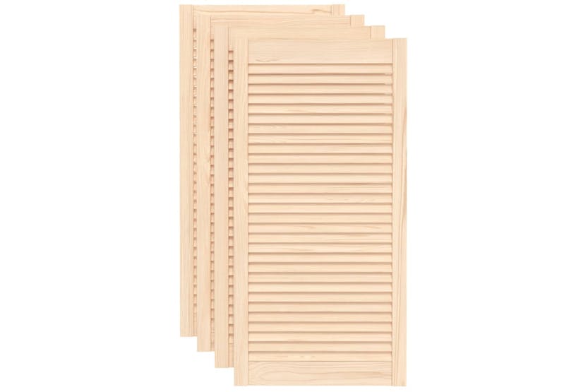 vidaXL 151138 Louvred Doors 4 Pcs Solid Pine Wood 99.3x49.4cm vidaXL 151138 Louvred Doors 4 Pcs Solid Pine Wood 99.3x49.4cm