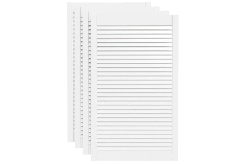 vidaXL 151177 Louvred Doors 4 Pcs Solid Pine Wood White 99.3x59.4cm vidaXL 151177 Louvred Doors 4 Pcs Solid Pine Wood White 99.3x59.4cm