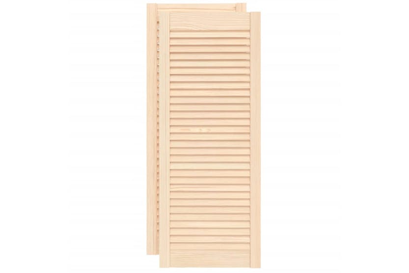 vidaXL 151134 Louvred Doors 2 Pcs Solid Pine Wood 99.3x39.4cm vidaXL 151134 Louvred Doors 2 Pcs Solid Pine Wood 99.3x39.4cm