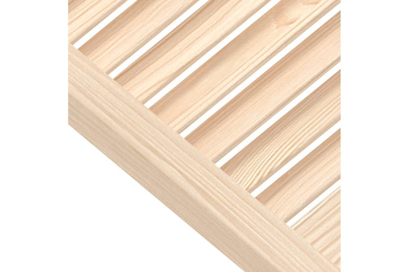 vidaXL 151116 Louvred Doors 2 Pcs Solid Pine Wood 61.5x39.4cm vidaXL 151116 Louvred Doors 2 Pcs Solid Pine Wood 61.5x39.4cm