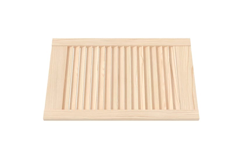 vidaXL 151116 Louvred Doors 2 Pcs Solid Pine Wood 61.5x39.4cm vidaXL 151116 Louvred Doors 2 Pcs Solid Pine Wood 61.5x39.4cm