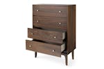 Samuel Chest Of Drawer | 4 Drawer | Walnut Effect Samuel Chest Of Drawer | 4 Drawer | Walnut Effect