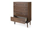 Samuel Chest Of Drawer | 4 Drawer | Walnut Effect Samuel Chest Of Drawer | 4 Drawer | Walnut Effect