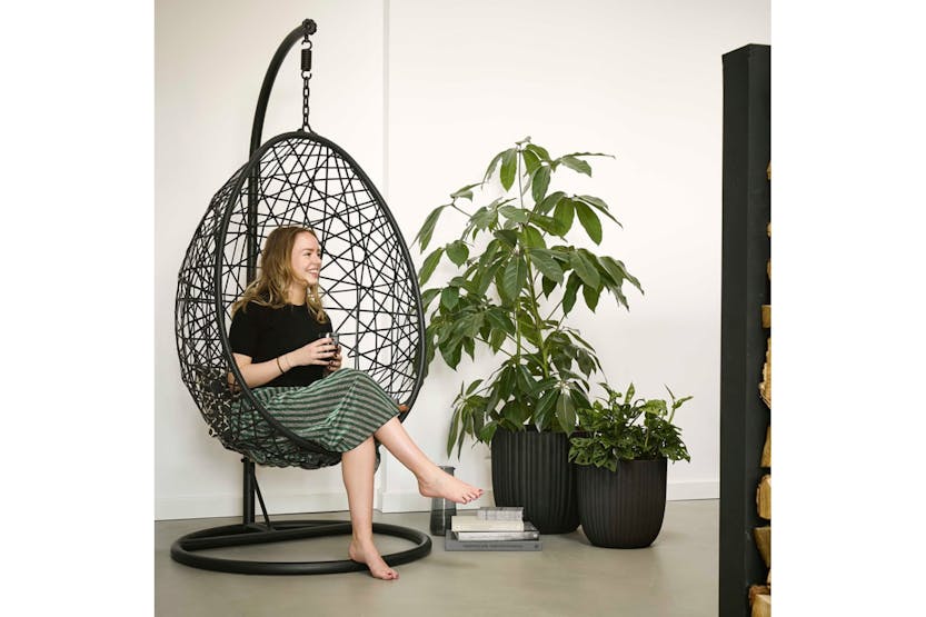 Capi 424317 Egg Planter Urban Tube 35x34 Cm Black Kblt932 Capi 424317 Egg Planter Urban Tube 35x34 Cm Black Kblt932