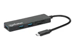 Manhattan 3 Port USB-C Hub with Card Reader Manhattan 3 Port USB-C Hub with Card Reader