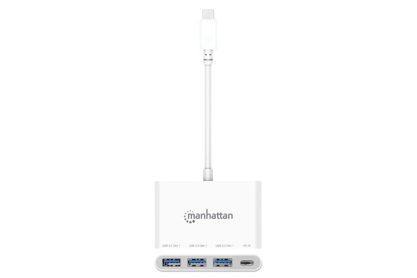 Manhattan 3-Port USB 3.0 Type-C Hub with Power Delivery