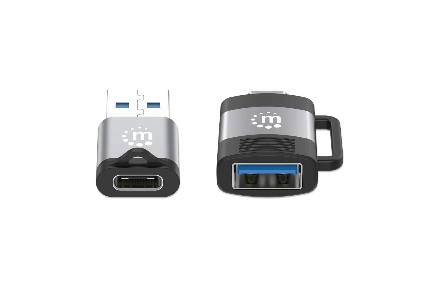 Manhattan USB-C to USB-A & USB-A to USB-C Adapters | Set of 2