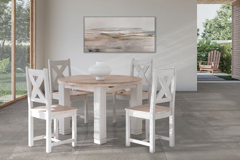 Savannah Round Extending Dining Table | 120 cm | Colour Options Savannah Round Extending Dining Table | 120 cm | Colour Options