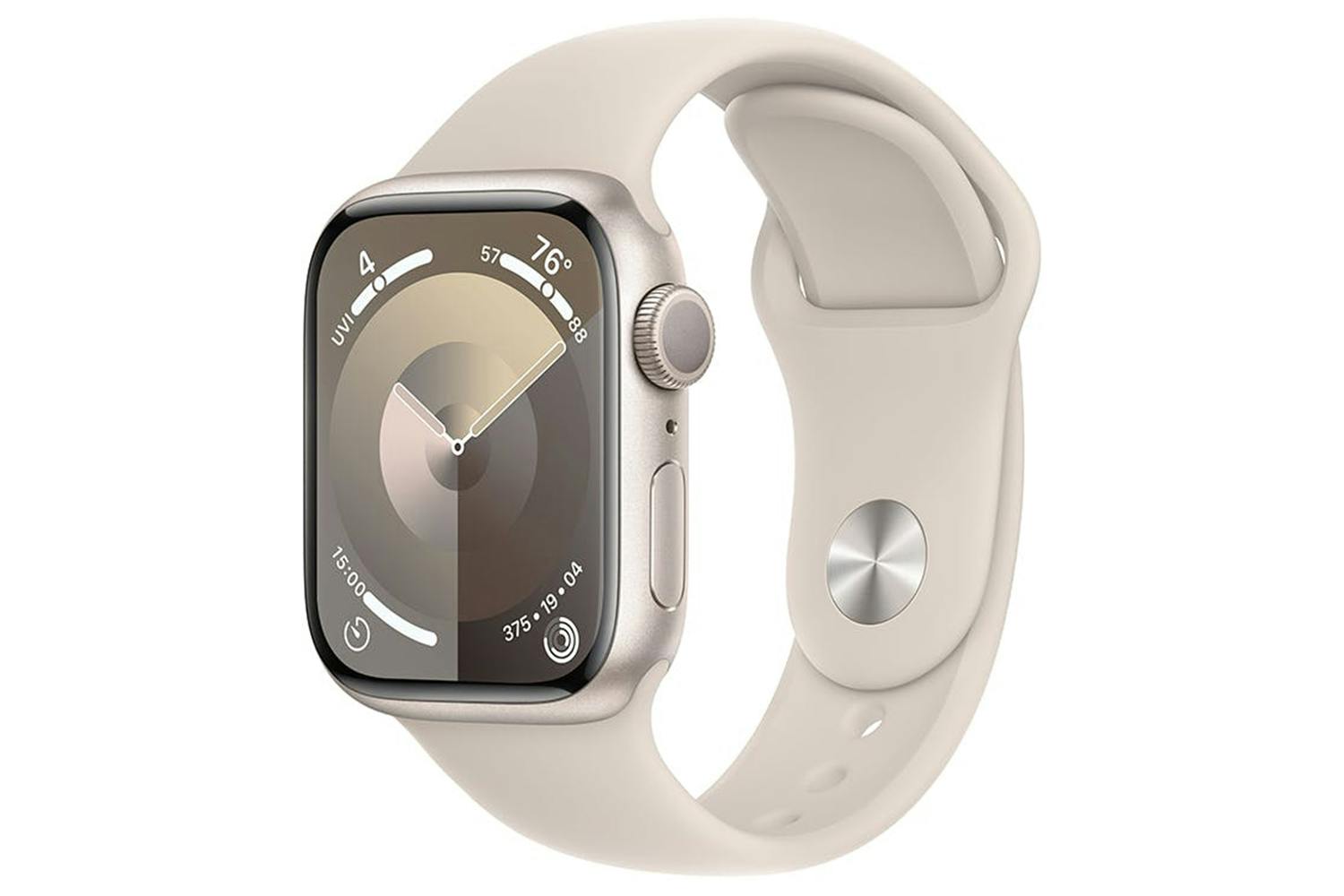 Apple Watch Series 9 | 45mm | Starlight Aluminium Starlight Sport Band S/M