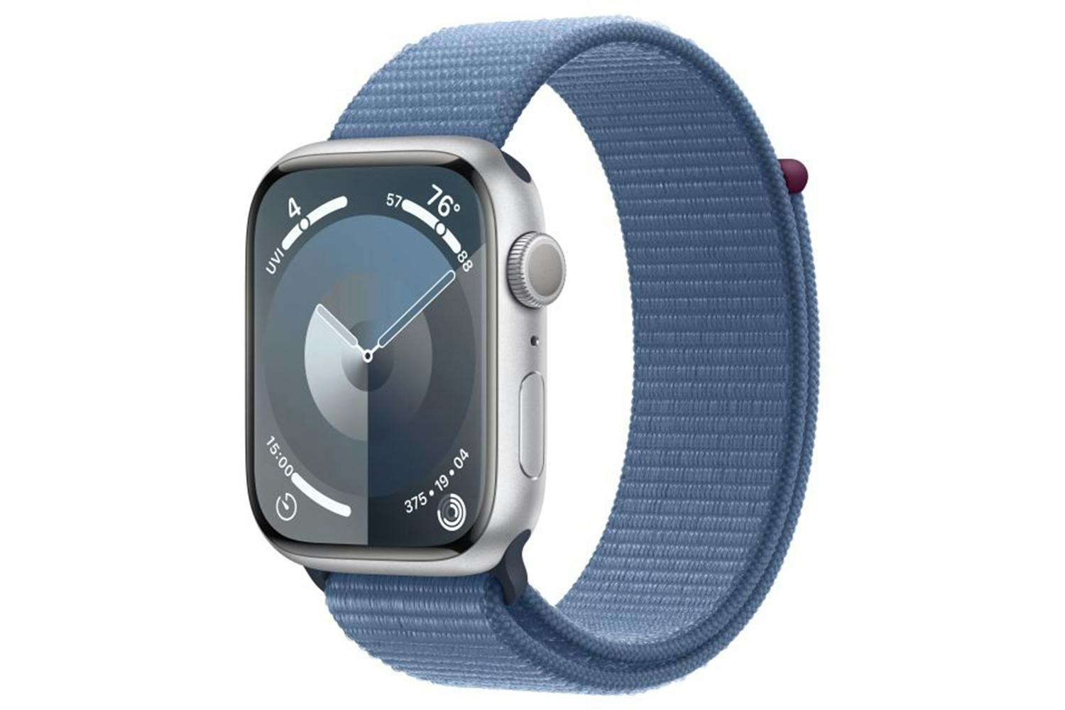 Apple Watch Series 9 | 45mm | Silver Aluminium Winter Blue Sport Loop