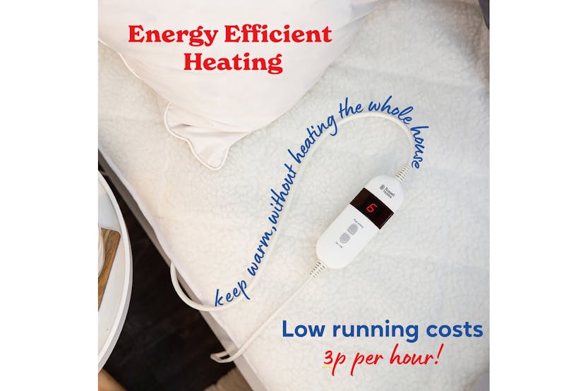 Russell Hobbs Electric Single Blanket | White | RHESB8001 Russell Hobbs Electric Single Blanket | White | RHESB8001