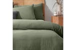 Yard | Chunky Waffle Duvet Cover Set | Eucalyptus | King Yard | Chunky Waffle Duvet Cover Set | Eucalyptus | King