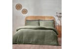 Yard | Chunky Waffle Duvet Cover Set | Eucalyptus | King Yard | Chunky Waffle Duvet Cover Set | Eucalyptus | King