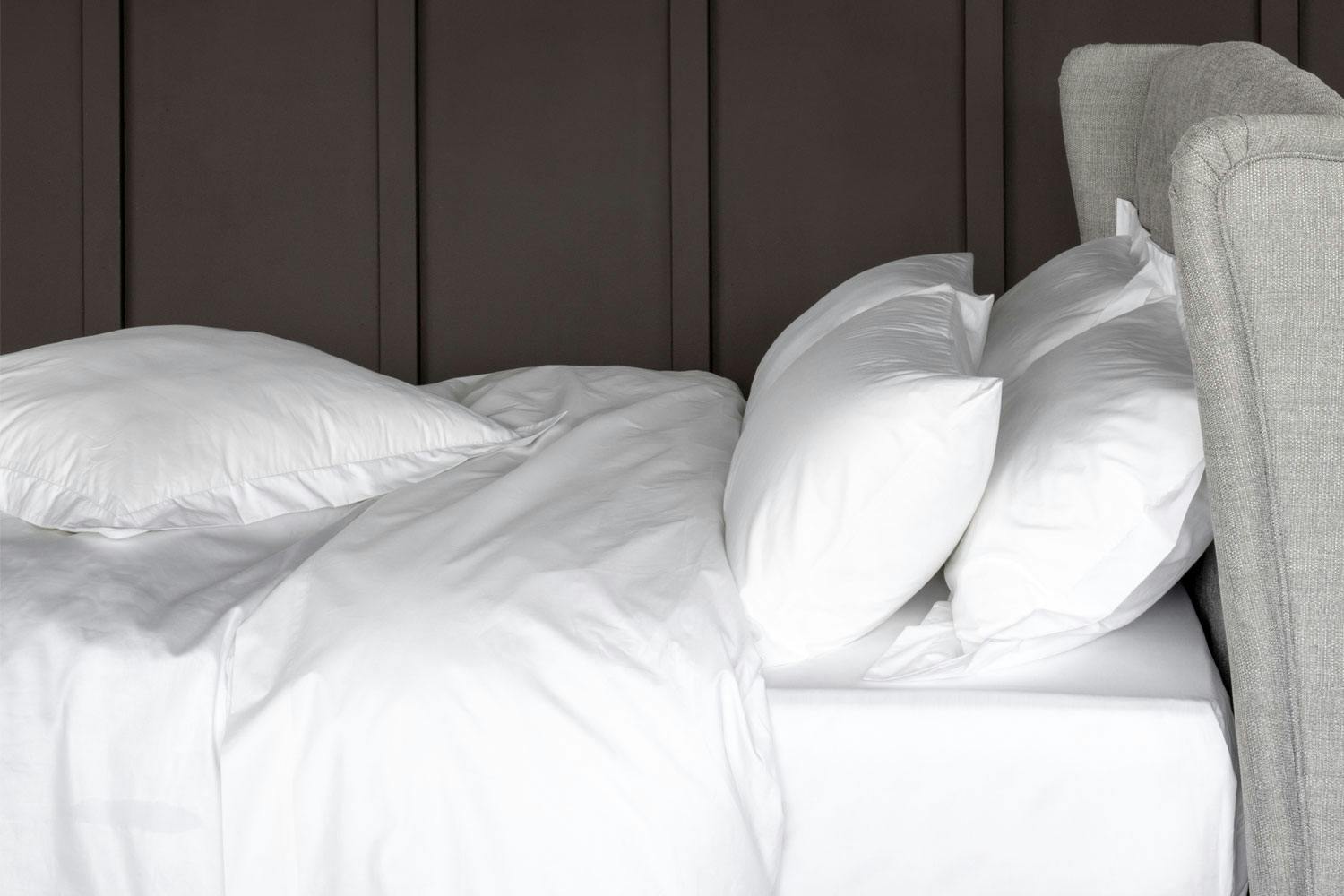 The Linen Room | 500tc Cotton Percale | White |Pillowcase