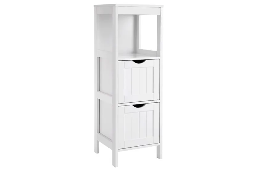 Vasagle BBC42WT Bathroom Shelf with 2 Drawers Vasagle BBC42WT Bathroom Shelf with 2 Drawers