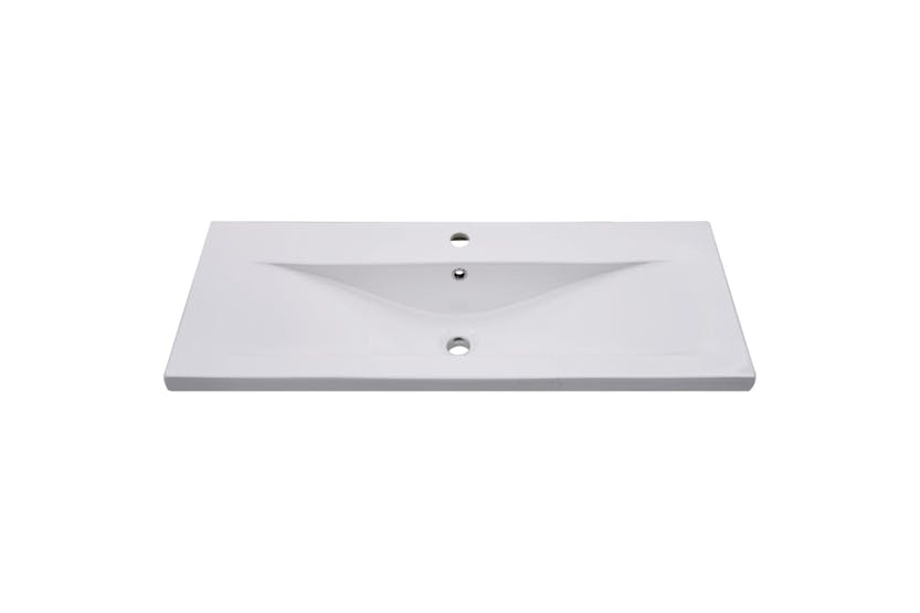 vidaXL 145064 Built-in Basin 101x39.5x18.5cm Ceramic White vidaXL 145064 Built-in Basin 101x39.5x18.5cm Ceramic White