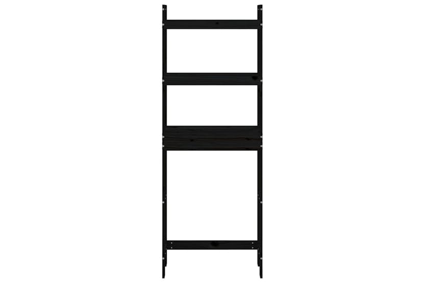 vidaXL 824662 Toilet Rack Black 63x26x171cm Solid Wood Pine vidaXL 824662 Toilet Rack Black 63x26x171cm Solid Wood Pine