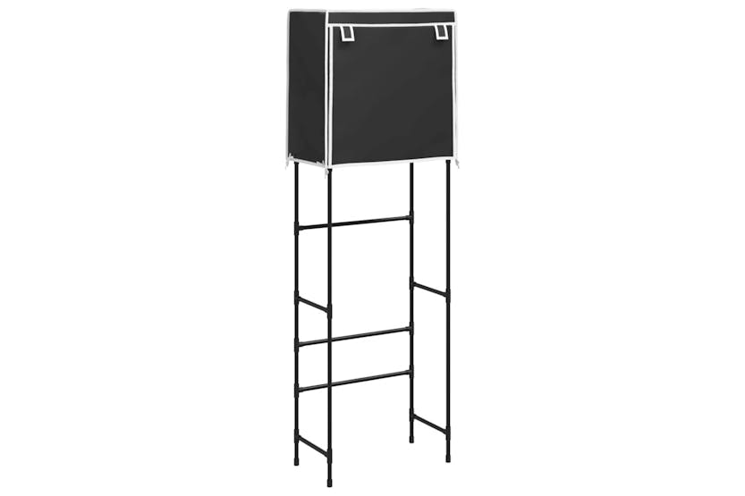 vidaXL 343140 2-tier Storage Rack Over Toilet Black 56x30x170cm Iron vidaXL 343140 2-tier Storage Rack Over Toilet Black 56x30x170cm Iron