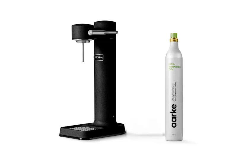 Aarke Carbonator 3 Sparkling Water Maker & CO2 Cylinder | Matte Black Aarke Carbonator 3 Sparkling Water Maker & CO2 Cylinder | Matte Black