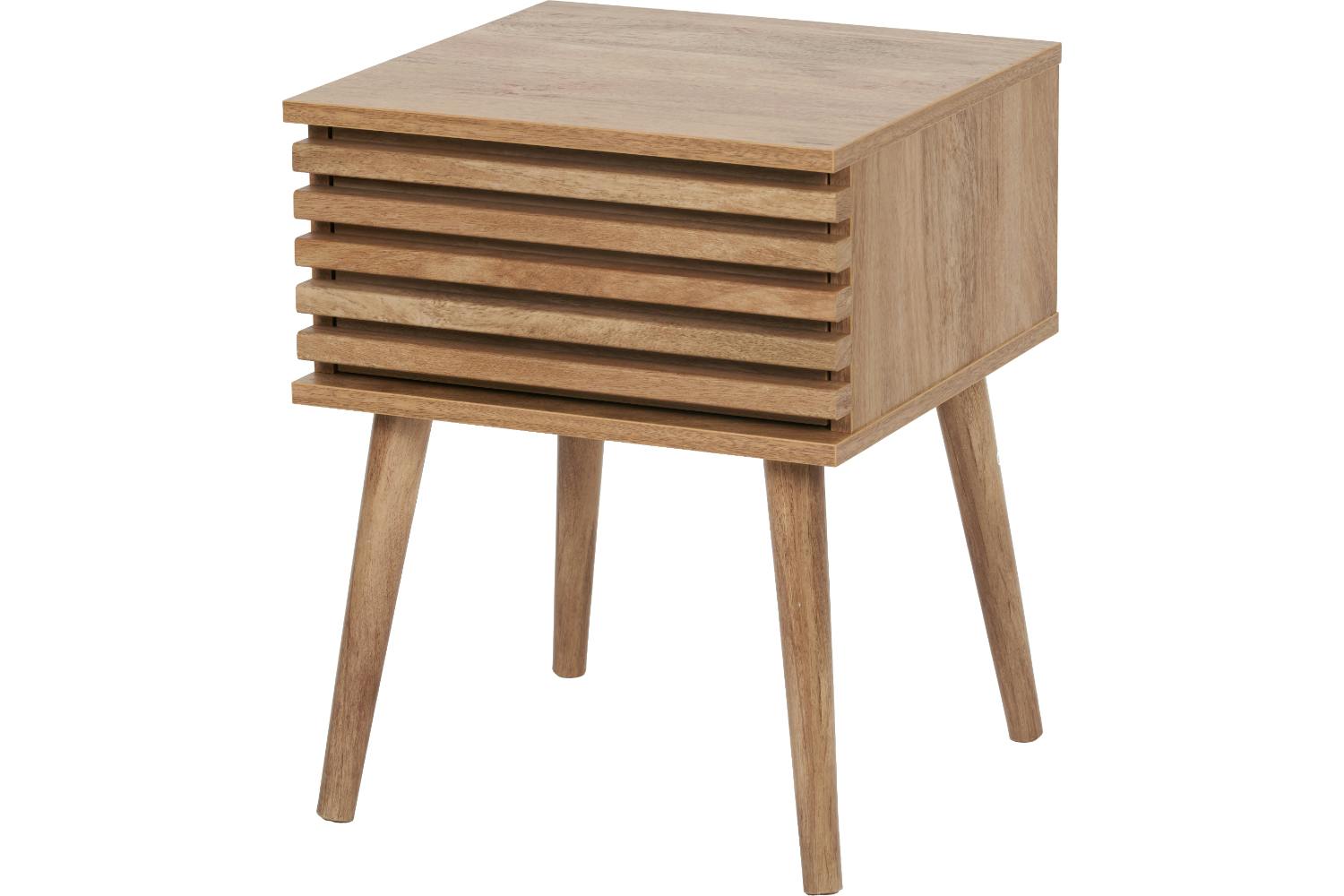 Larvik Wood Bedside Table | 1 Drawer | Natural