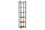 Vasagle Industrial Brown 6 Layers Storage Shelf Unit | Rustic Brown and Black Vasagle Industrial Brown 6 Layers Storage Shelf Unit | Rustic Brown and Black
