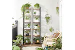 Vasagle Industrial Brown 6 Layers Storage Shelf Unit | Rustic Brown and Black Vasagle Industrial Brown 6 Layers Storage Shelf Unit | Rustic Brown and Black