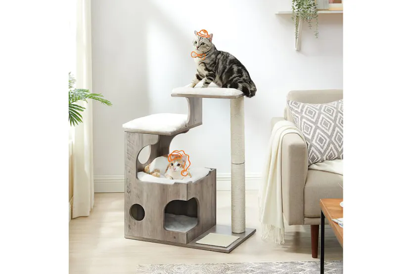 Feandrea PCT070G01 Scratching Post with Cave Feandrea PCT070G01 Scratching Post with Cave