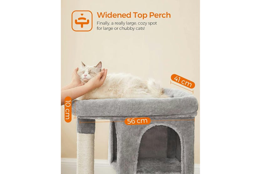 Feandrea Pct61wv1 Cat Tree With Large Platform And 2 Plush C Feandrea Pct61wv1 Cat Tree With Large Platform And 2 Plush C