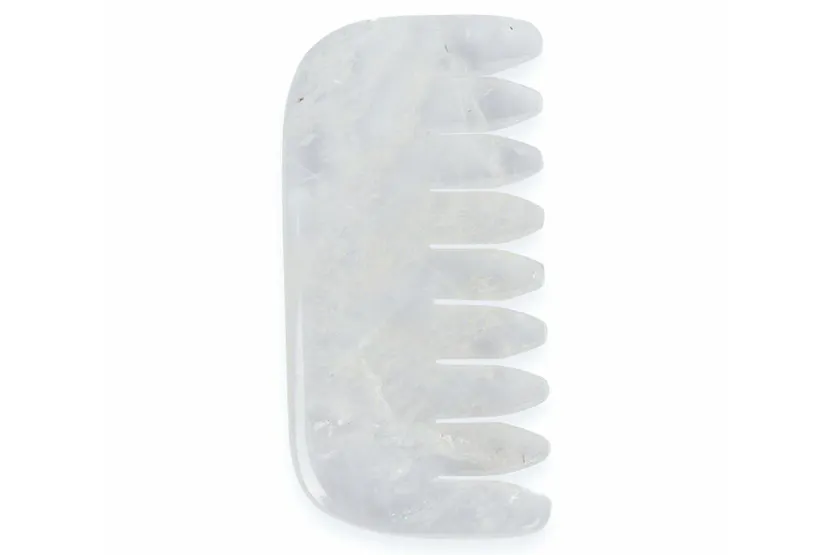 White Lotus PR242 Clear Quartz Crystal Comb White Lotus PR242 Clear Quartz Crystal Comb