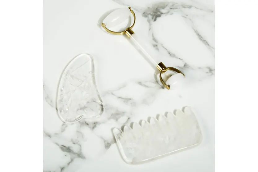 White Lotus PR242 Clear Quartz Crystal Comb White Lotus PR242 Clear Quartz Crystal Comb