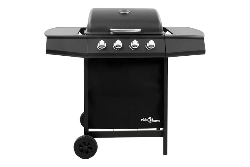 vidaXL 3053622 Gas Bbq Grill With 4 Burners Black vidaXL 3053622 Gas Bbq Grill With 4 Burners Black
