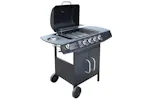 Vidaxl Gas Barbecue Grill 4+1 Cooking Zone Black Vidaxl Gas Barbecue Grill 4+1 Cooking Zone Black