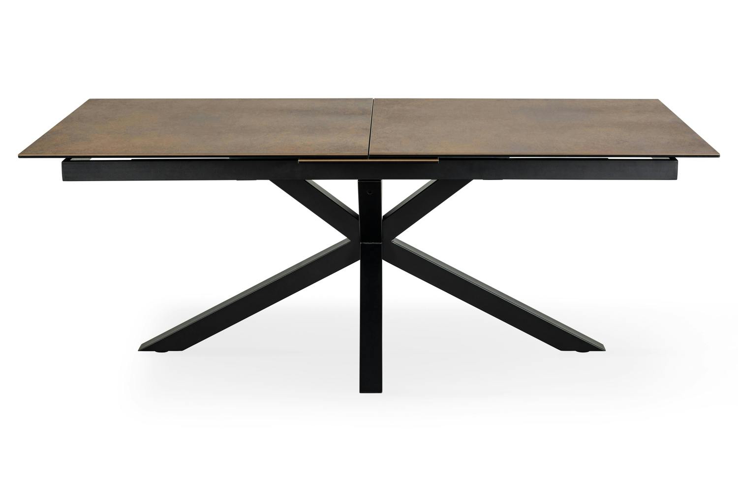 Harlie Rectangular Extendable Dining Table | Rust Brown