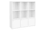 Vasagle LBC33WT Cube Shelf 3 Cupboard Doors | White Vasagle LBC33WT Cube Shelf 3 Cupboard Doors | White