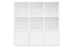Vasagle LBC33WT Cube Shelf 3 Cupboard Doors | White Vasagle LBC33WT Cube Shelf 3 Cupboard Doors | White