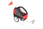vidaXL Bike Trailer Red And Black 30 Kg vidaXL Bike Trailer Red And Black 30 Kg