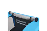 vidaXL Bike Trailer Grey And Blue 30 Kg vidaXL Bike Trailer Grey And Blue 30 Kg