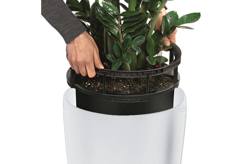 Lechuza Planter Rondo 32 All-in-one High-gloss White 15780 Lechuza Planter Rondo 32 All-in-one High-gloss White 15780