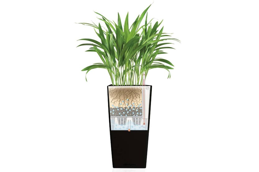 Lechuza Planter Cubico Color 40 All-in-one Slate 13158 Lechuza Planter Cubico Color 40 All-in-one Slate 13158