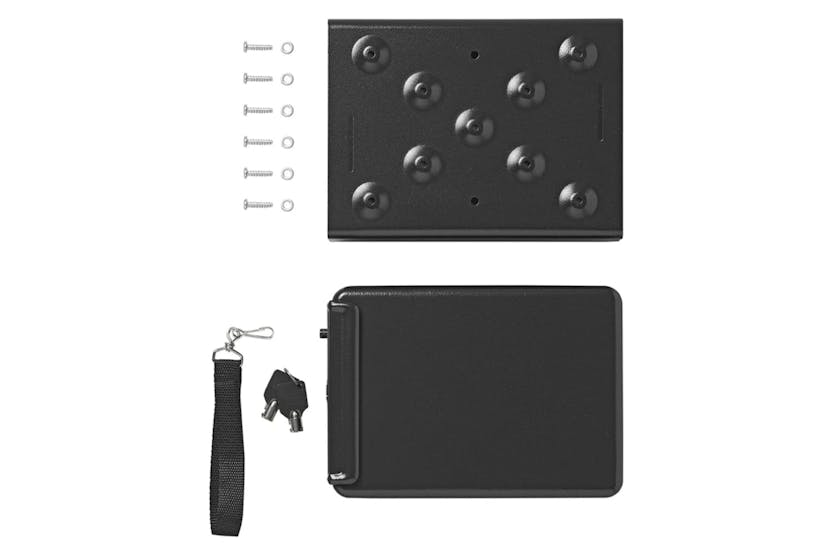 Proplus Steel Safe With Holder 225x165x85mm Proplus Steel Safe With Holder 225x165x85mm