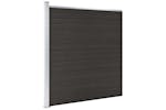 vidaXL Fence Panel Wpc 175x186cm Black vidaXL Fence Panel Wpc 175x186cm Black