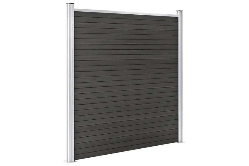 vidaXL Garden Fence Wpc 180x186cm Grey vidaXL Garden Fence Wpc 180x186cm Grey